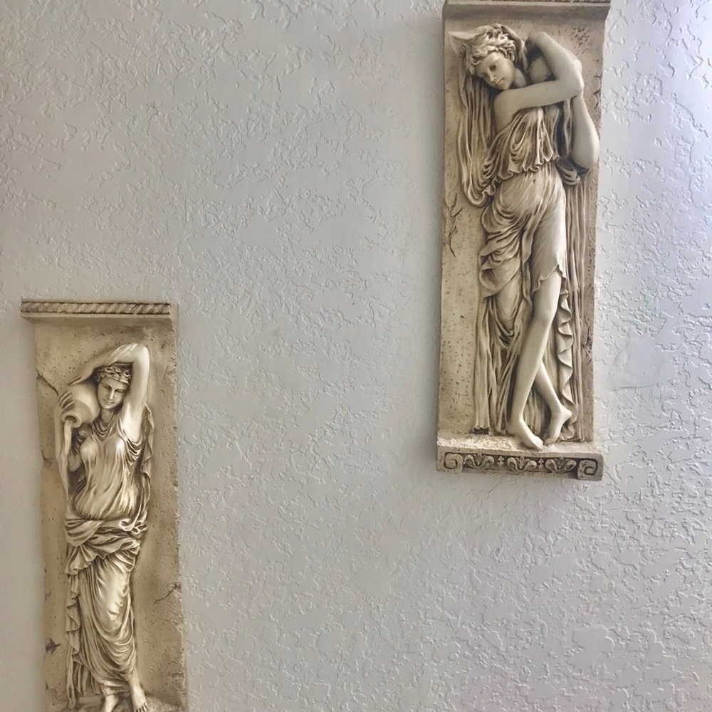 Toscano Water Maidens Wall Sculptures